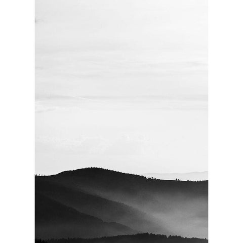 Mystic Scenery 2 White Modern Wood Framed Art Print by Design Fabrikken