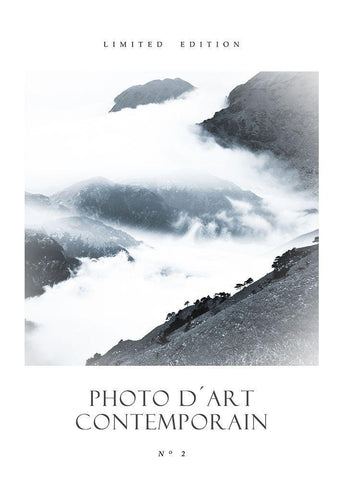 Photo DÂ´Art No 2 White Modern Wood Framed Art Print with Double Matting by Design Fabrikken