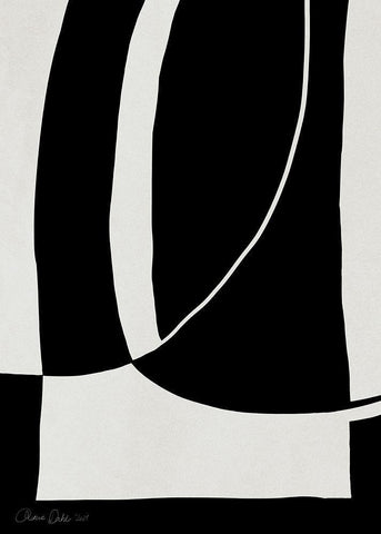 Black Ops 1 White Modern Wood Framed Art Print with Double Matting by Design Fabrikken