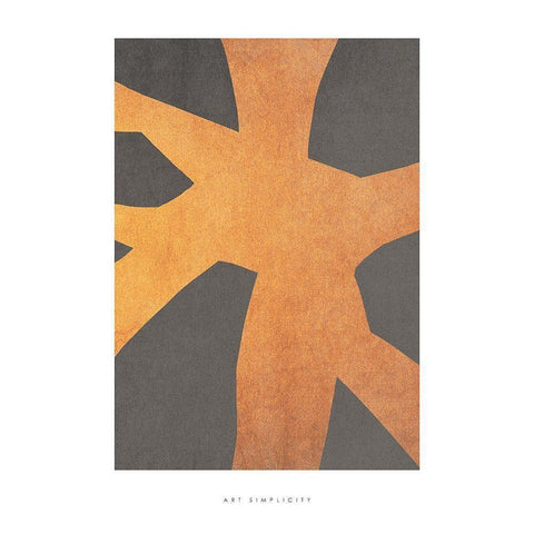 Art Simplicity 2 White Modern Wood Framed Art Print by Design Fabrikken