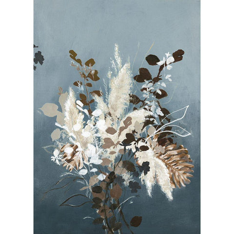 Light Leaves 3 White Modern Wood Framed Art Print by Design Fabrikken