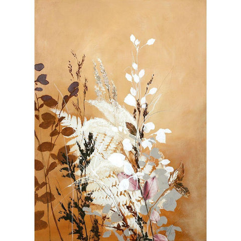 Light Leaves 5 Black Modern Wood Framed Art Print with Double Matting by Design Fabrikken