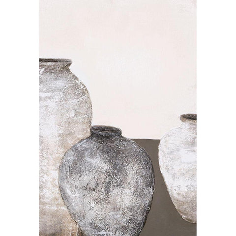 Ceramics 1 White Modern Wood Framed Art Print by Design Fabrikken