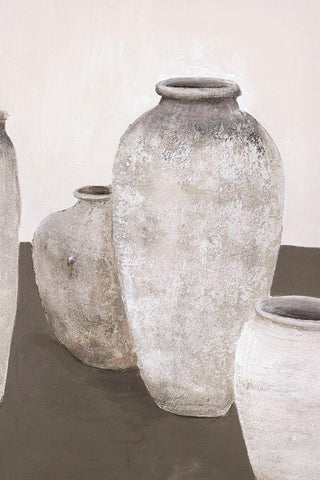 Ceramics 2 White Modern Wood Framed Art Print with Double Matting by Design Fabrikken