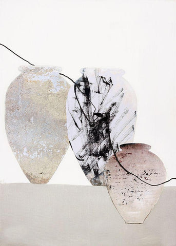 Tactile 2 Black Ornate Wood Framed Art Print with Double Matting by Design Fabrikken