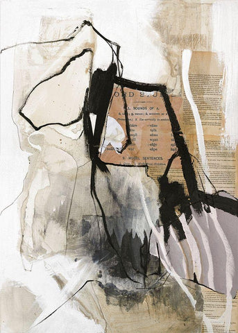 Clipping White Modern Wood Framed Art Print with Double Matting by Design Fabrikken