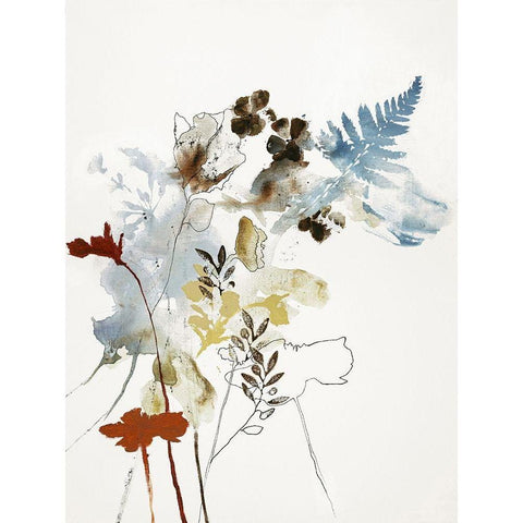 Weightless 1 White Modern Wood Framed Art Print by Design Fabrikken