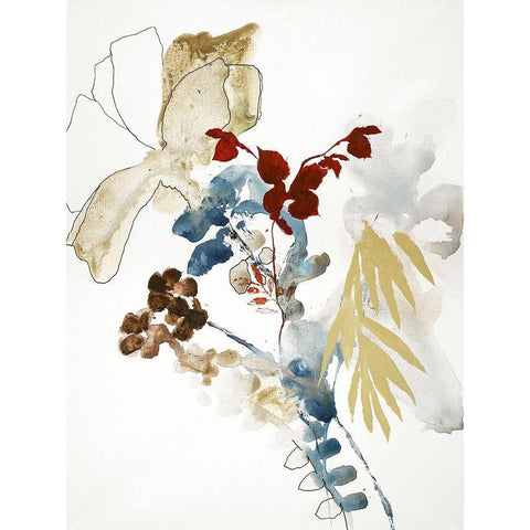 Weightless 2 White Modern Wood Framed Art Print by Design Fabrikken