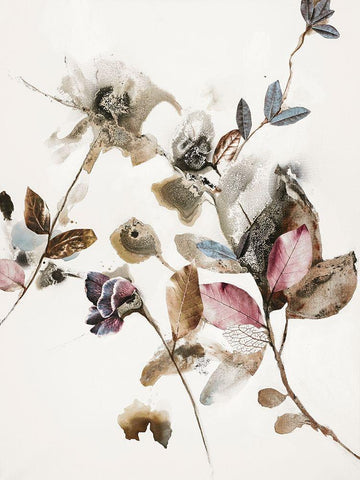 Playing Flower 2 Black Ornate Wood Framed Art Print with Double Matting by Design Fabrikken