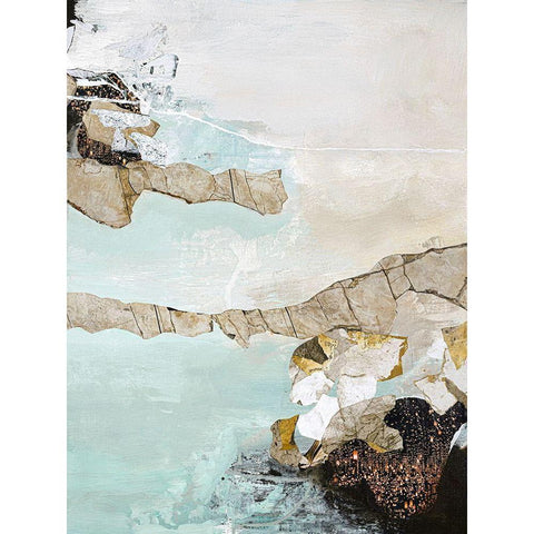 Art Piece 1 White Modern Wood Framed Art Print by Design Fabrikken