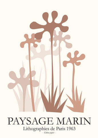 Seascapes 3 White Modern Wood Framed Art Print with Double Matting by Design Fabrikken