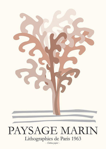 Seascapes 4 White Modern Wood Framed Art Print with Double Matting by Design Fabrikken