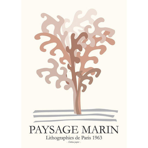 Seascapes 4 Black Modern Wood Framed Art Print by Design Fabrikken