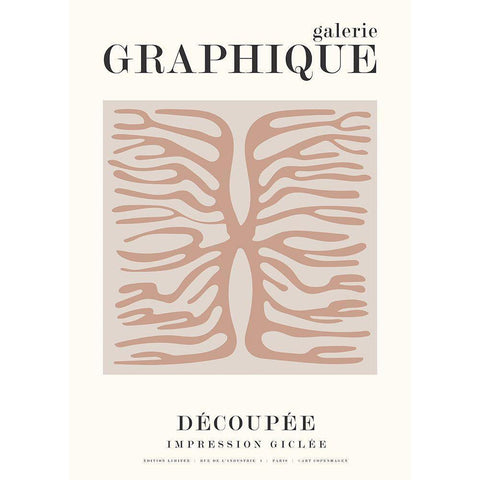 Graphique 9 Gold Ornate Wood Framed Art Print with Double Matting by Design Fabrikken