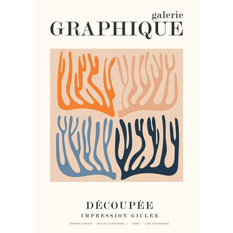 Graphique 11 Gold Ornate Wood Framed Art Print with Double Matting by Design Fabrikken