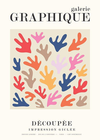 Graphique 12 Black Ornate Wood Framed Art Print with Double Matting by Design Fabrikken