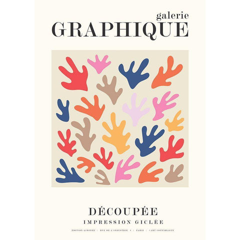 Graphique 12 Black Modern Wood Framed Art Print by Design Fabrikken