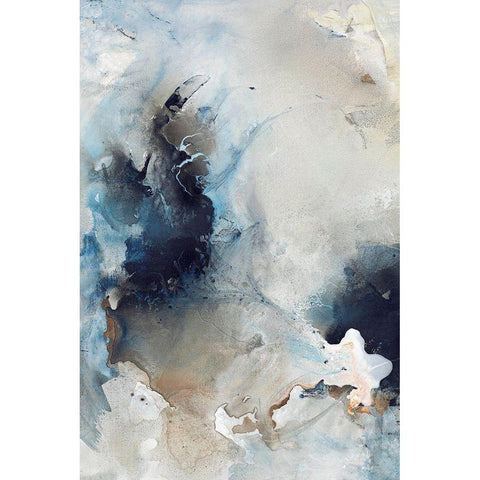 Still Water 5 White Modern Wood Framed Art Print by Design Fabrikken