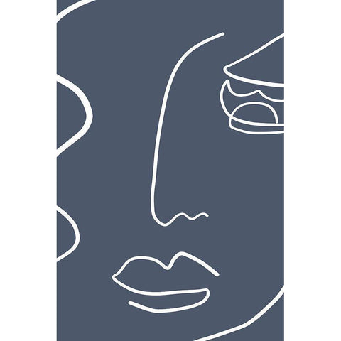 Moments 3 White Modern Wood Framed Art Print by Design Fabrikken