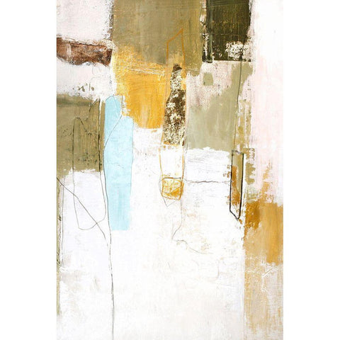 Mingle 3 Black Modern Wood Framed Art Print by Design Fabrikken
