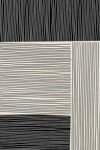 Ribbing 1 White Modern Wood Framed Art Print with Double Matting by Design Fabrikken