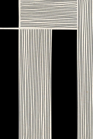 Ribbing 2 White Modern Wood Framed Art Print with Double Matting by Design Fabrikken