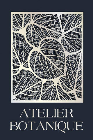 Atelier Botanique White Modern Wood Framed Art Print with Double Matting by Design Fabrikken