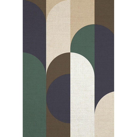 Weave 2 Gold Ornate Wood Framed Art Print with Double Matting by Design Fabrikken
