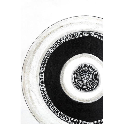 Circuli 2 Gold Ornate Wood Framed Art Print with Double Matting by Design Fabrikken