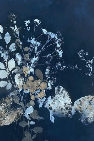 Pure Nature 7 White Modern Wood Framed Art Print with Double Matting by Design Fabrikken