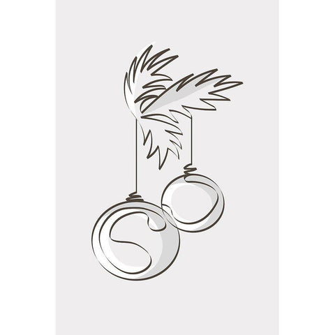 Merry Christmas 3 Black Modern Wood Framed Art Print by Design Fabrikken