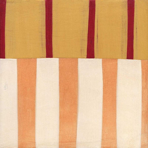 Broken Stripes 3 White Modern Wood Framed Art Print by Nugent, Laura