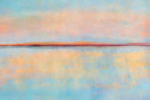 After Sunset White Modern Wood Framed Art Print with Double Matting by Niele, Cora