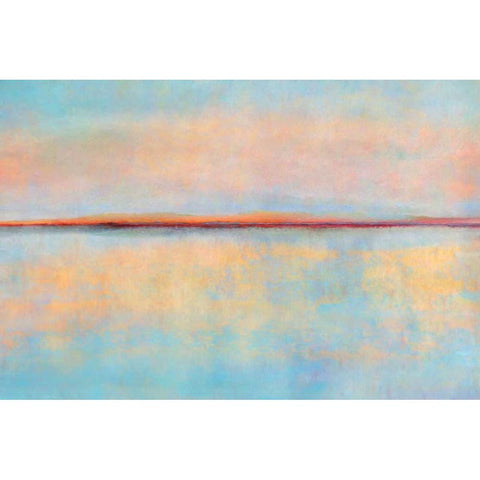 After Sunset Gold Ornate Wood Framed Art Print with Double Matting by Niele, Cora
