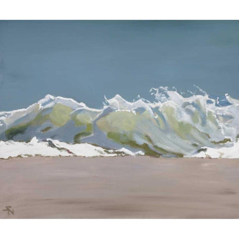 Shore Break 3 Black Modern Wood Framed Art Print by Newstedt, Stephen