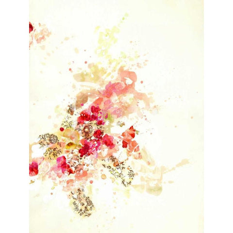 Composition 2b Gold Ornate Wood Framed Art Print with Double Matting by Neale, Kathryn