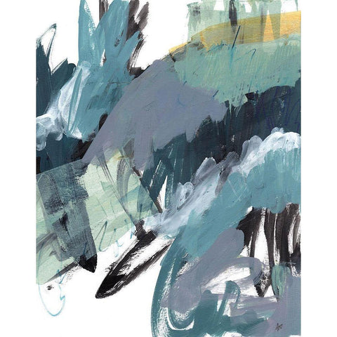 Observation No. 1 Black Modern Wood Framed Art Print by Nemcosky, Ann Thompson