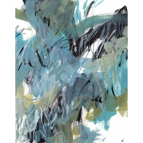 Observation No. 2 Black Modern Wood Framed Art Print by Nemcosky, Ann Thompson