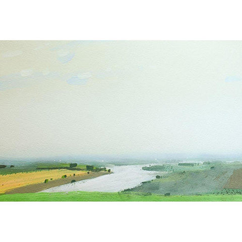 Vodobud Black Modern Wood Framed Art Print with Double Matting by Nekraha, Igor