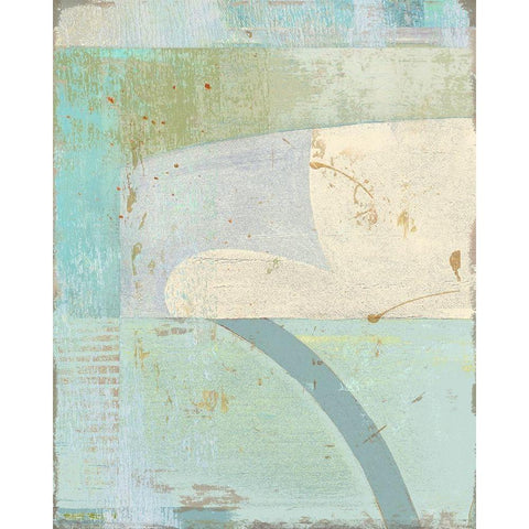 Coastal Blues No. 1 Black Modern Wood Framed Art Print by Nicoll, Suzanne