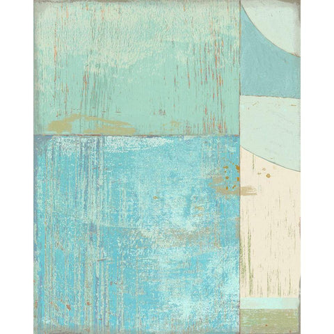 Coastal Blues No. 2 Gold Ornate Wood Framed Art Print with Double Matting by Nicoll, Suzanne
