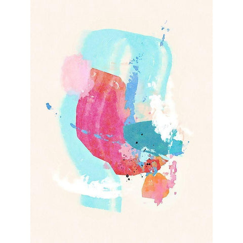 Glitter No. 1 Black Modern Wood Framed Art Print with Double Matting by Nicoll, Suzanne