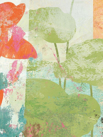 Lotus No. 2 Black Ornate Wood Framed Art Print with Double Matting by Nicoll, Suzanne