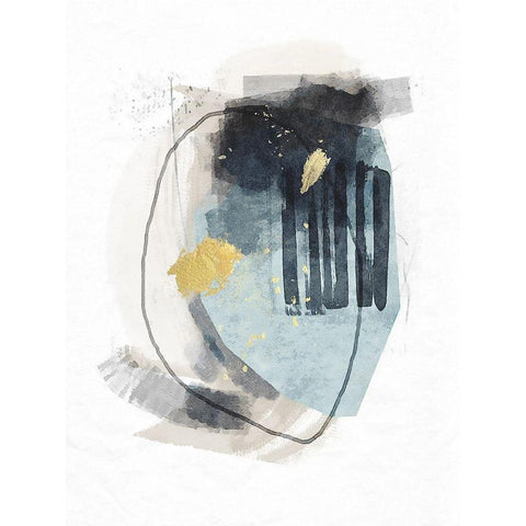 Meteor Shower No. 1 Black Modern Wood Framed Art Print by Nicoll, Suzanne
