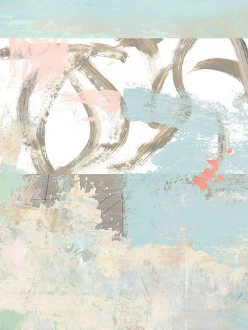Sea Whispers No. 1 White Modern Wood Framed Art Print with Double Matting by Nicoll, Suzanne