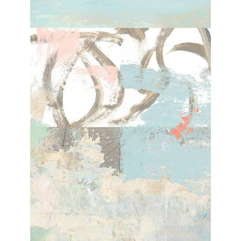 Sea Whispers No. 1 Black Modern Wood Framed Art Print by Nicoll, Suzanne