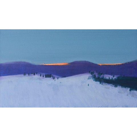 Transcarpathian Evening Black Modern Wood Framed Art Print by Nekraha, Igor