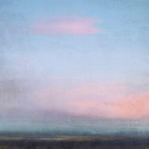 Dusk Black Modern Wood Framed Art Print with Double Matting by Nicoll, Suzanne
