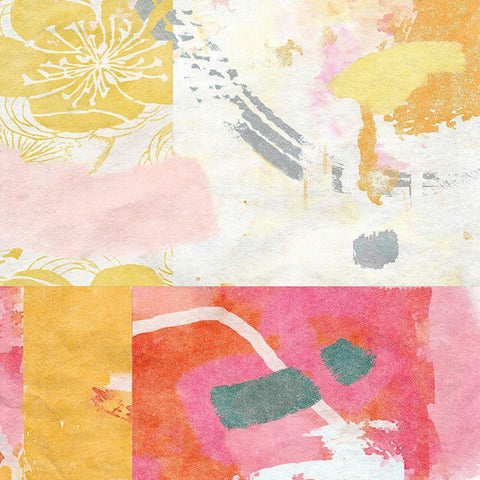 Kimono No. 2 White Modern Wood Framed Art Print with Double Matting by Nicoll, Suzanne