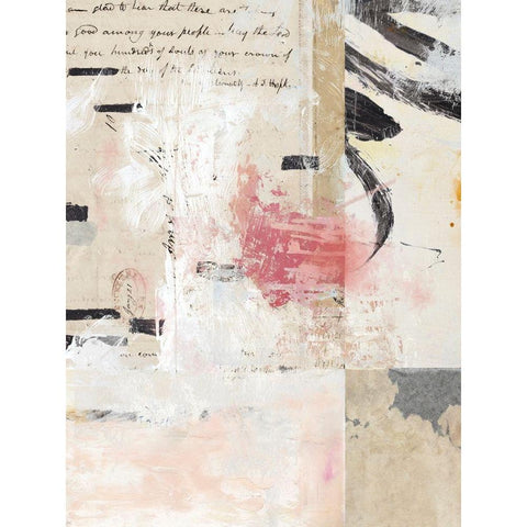 Torn No. 1 Black Modern Wood Framed Art Print with Double Matting by Nicoll, Suzanne